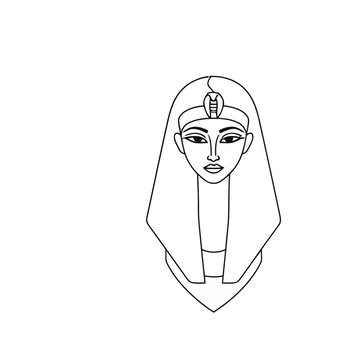 Pharaoh headdress outline