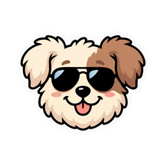Obraz premium dog with glasses