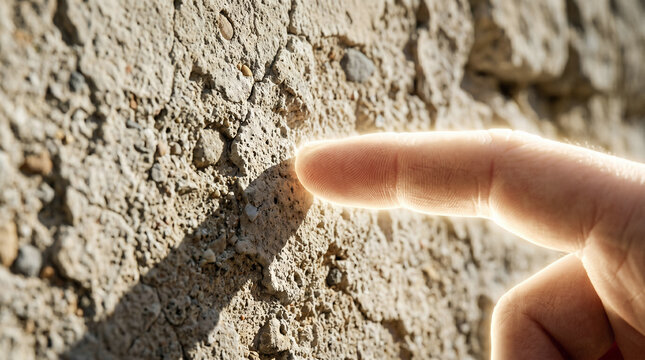 A terrifying divine hand appearing out of thin air at Belshazzar's grand feast, touching the plaster wall. Old Testament judgment