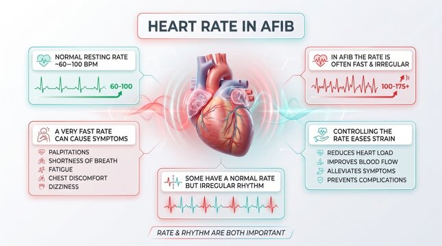 Heart rate in atrial fibrillation
