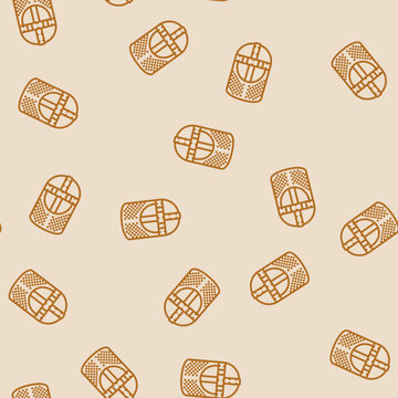 helmet byzantine vector line seamless pattern helmet byzantine sign illustration