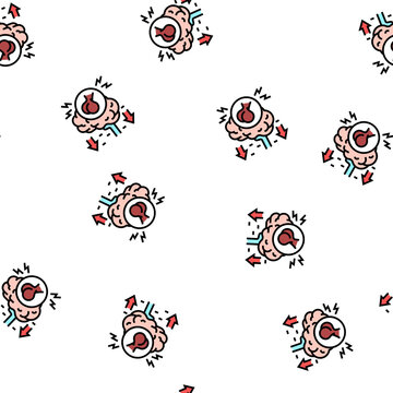 hypopituitarism endocrinology vector seamless pattern hypopituitarism endocrinology sign illustration