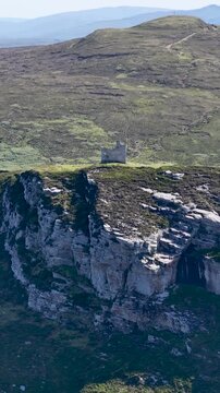 Aerial view of Horn Head in County Donegal, Ireland