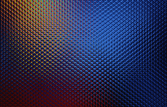 Abstract vibrant metallic texture with blue gradient