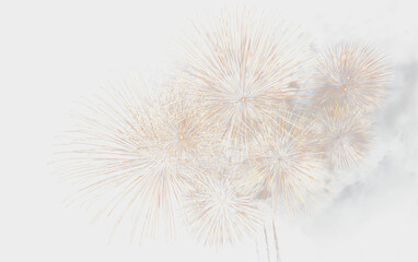 Obraz premium Luxury Golden Fireworks Display with Sparkling Trails PNG