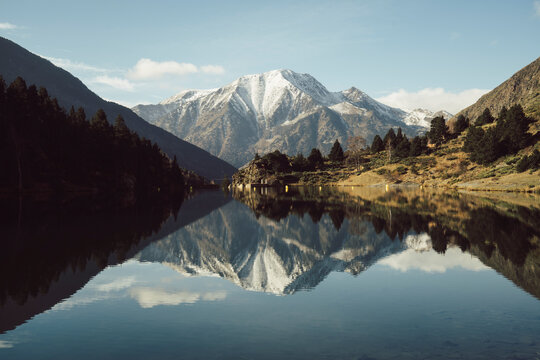 France, Pyrenees, mountain lake at Pic Carlit