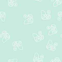 Obraz premium type d hepatitis vector line seamless pattern type d hepatitis sign illustration
