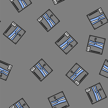 x ray of fracture vector seamless pattern x ray of fracture sign illustration