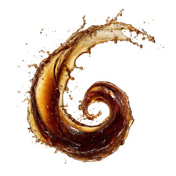 soda splash spiral motion isolated on white background jpg