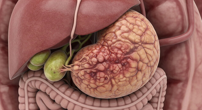 anatomy showing the human digestive system