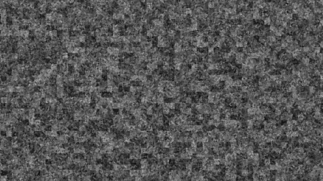 Monochrome Pixelated Noise Grain Texture Motion Loop Background