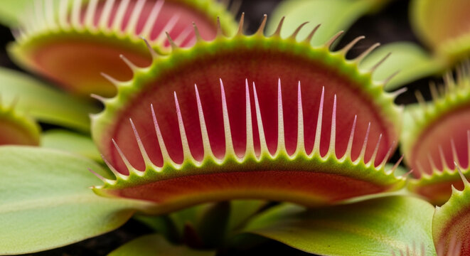 Venus Flytrap Plant Macro - Carnivorous Flora
