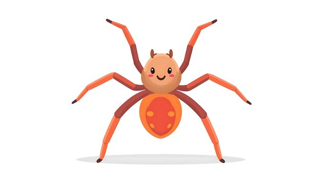 Cute cartoon deer with heart shaped face.