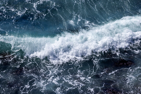 Pacific Ocean waves splashing