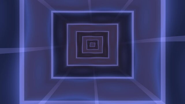 Geometric patterns in blue tones create a dynamic visual effect