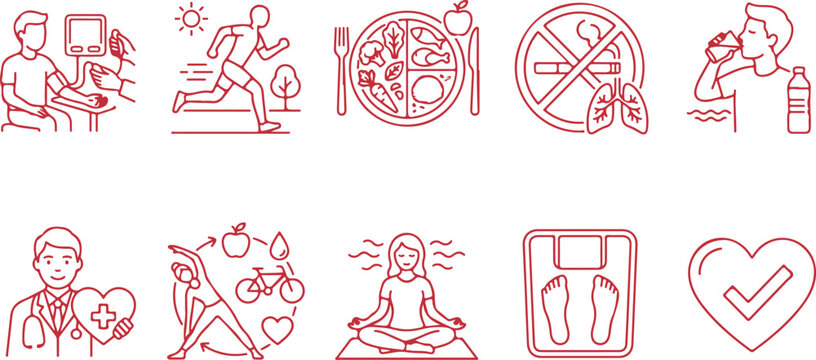 Healthy lifestyle habits include exercise balanced diet no smoking and regular medical checkups for good health.