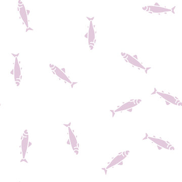parr salmon vector glyph seamless pattern parr salmon sign illustration