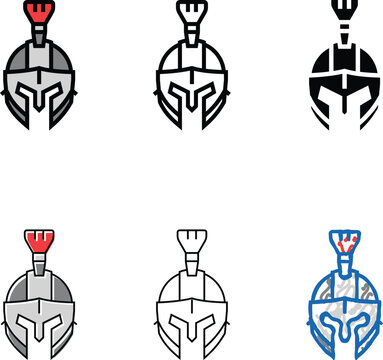 helmet soldier roman greek color icon vector. stylized helmet soldier roman greek sign. isolated symbol