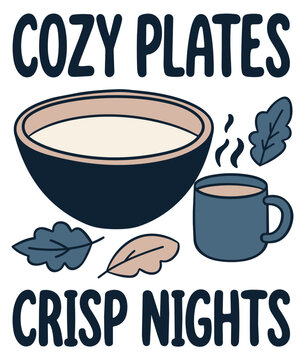 Cozy Bowl and Mug for Crisp Autumn Nights