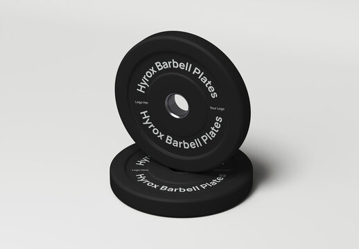 Hyrox Gym Weight Plate Mockup