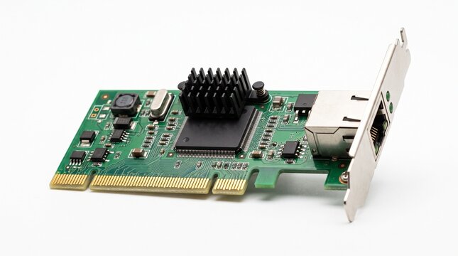 Network interface card for high-speed data transfer. Ethernet adapter with RJ45 port for reliable wired connections.