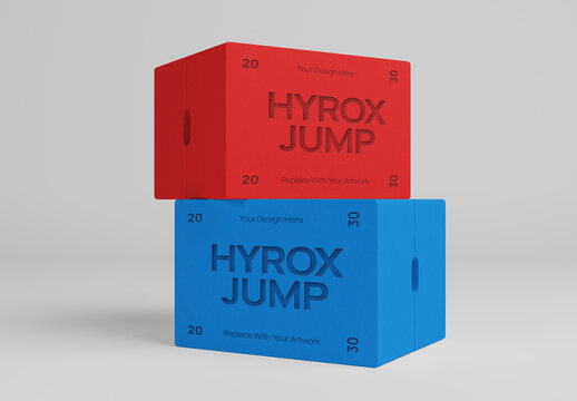 Hyrox Jump Box Mockup