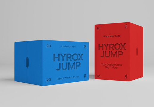 Hyrox Plyometric Box Mockup