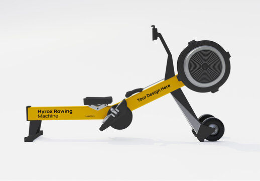 Hyrox Row Machine Mockup