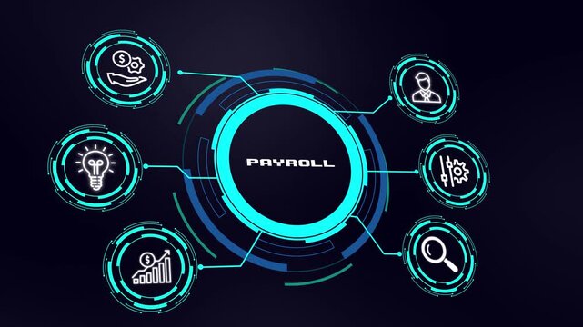 Payroll Management Concept. Employee Salary, Human Resource, Workforce Administration, Business Finance and Technology Concept.