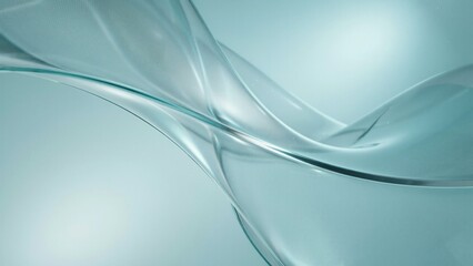 Fototapeta premium Luxury Translucent Glass Ribbon Abstract Gradient Background with Premium Mesh Design