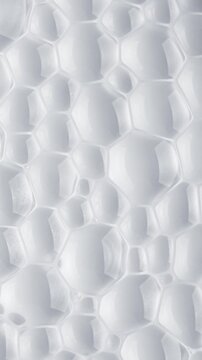 Заголовок	
White Foam Bubbles Dissolving. Soft translucent bubbles gradually recede across a smooth white liquid surface. Ideal for clean abstract backgrounds.