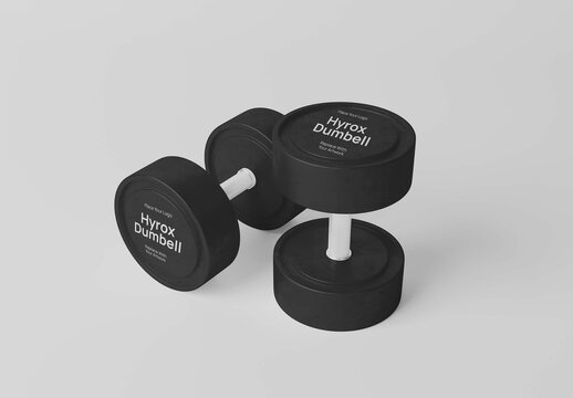Hyrox Dumbell Mockup
