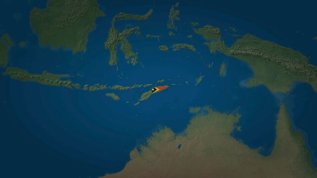 International Flight Journey Map Tracing Routes From Italy Toward Timor Leste