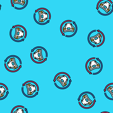 diaper change child care nurse vector seamless pattern diaper change child care nurse sign illustration