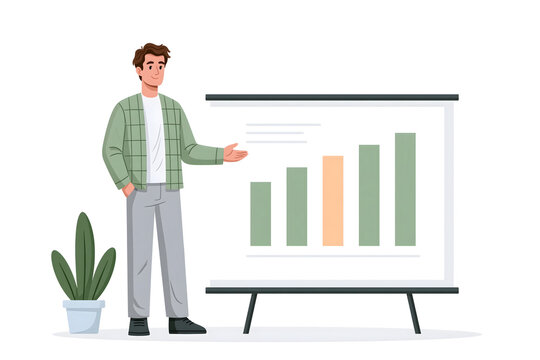 Engaging Business Presentation with Growth Charts: The Art of Effective Communication and Strategy in Corporate Settings, Enhancing Team Performance and Success.