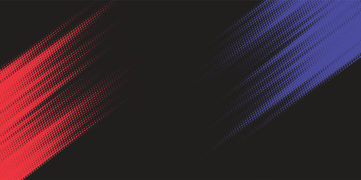 Abstract red, black and blue background with grunge brush strokes.