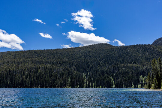 Cal Redfish Lake and green hills