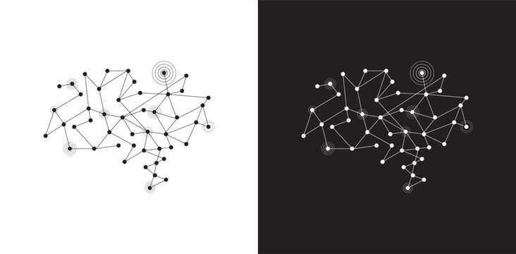 AI icon on white background