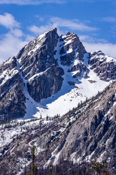 McGowan Peak with snow patches