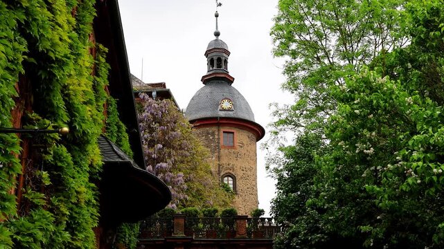 castle laubach hesse germany 4k video