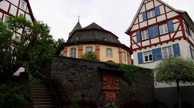 historic laubach hesse germany 4k video