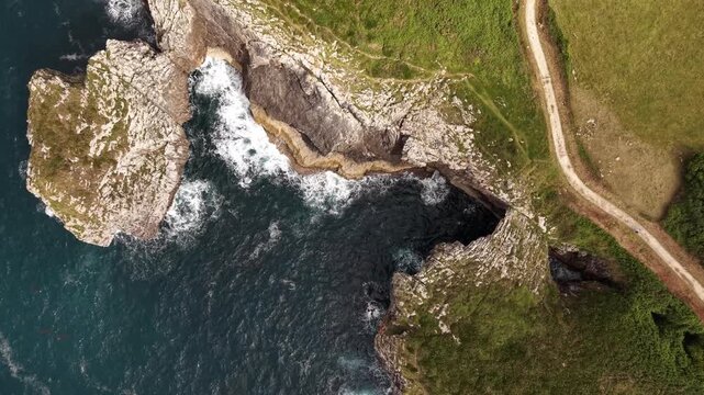 aerial view of the Northern  seaside 