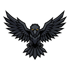 Fototapeta premium Shadow Raven Mascot Esports Logo