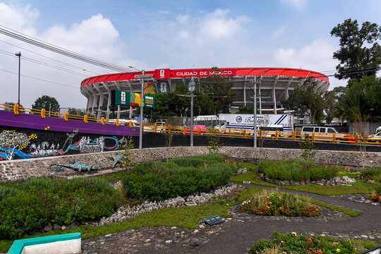 World Cup Venue: Exterior View of Estadio Azteca Branded as Estadio Ciudad de M&eacute;xico for FIFA World Cup 2026