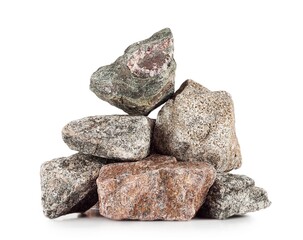 Fototapeta premium Balanced pile of rough natural rocks for texture.