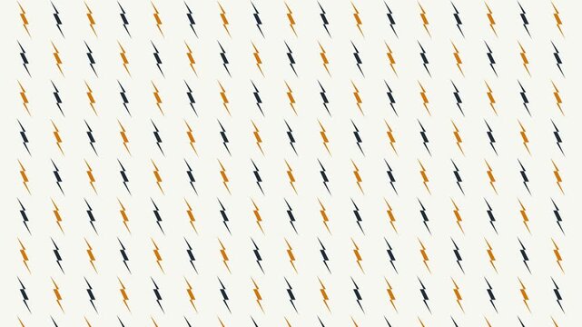 Seamless Lightning Bolt Pattern Motion Background