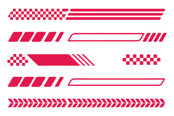 Obraz premium Racing checkered pattern with bold black and white racing stripes for motorsport branding, speed, and competition visuals.