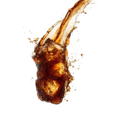 soda splash minimal flow isolated on white background jpg