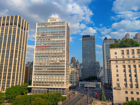 downtown street Sao Paulo, Brasil