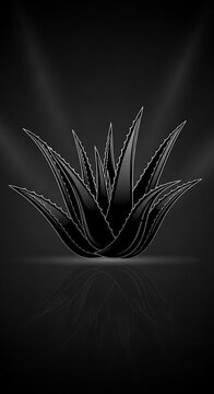 黒いアロエの輝き：光と影のドラマ
